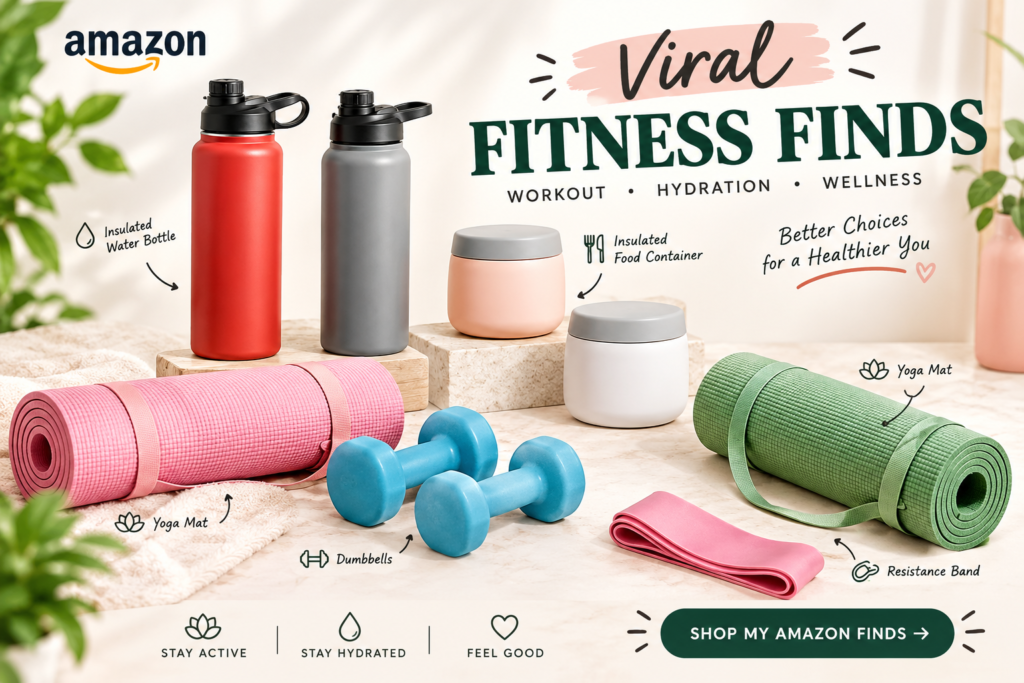 Viral fitness finds including workout, hydration and wellness essentials