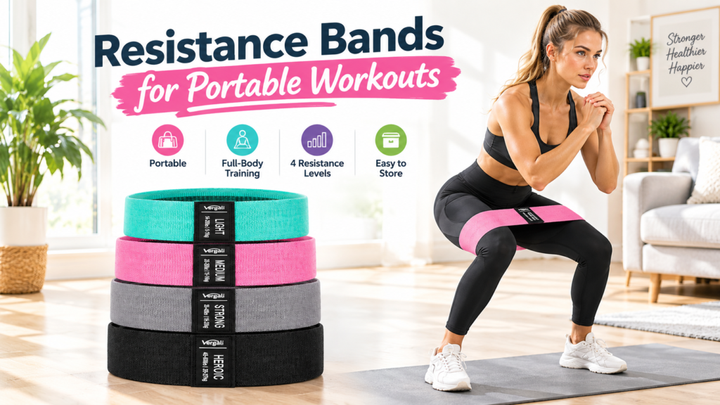 Resistance Band for Portable Workouts and Full-Body Exercise